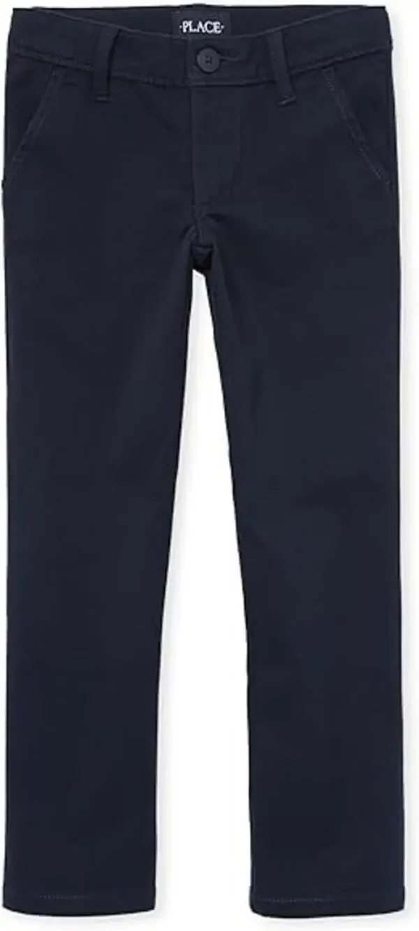 New NWT The Children's Place Girls' Navy Blue Skinny Chino Pants Youth Size 16